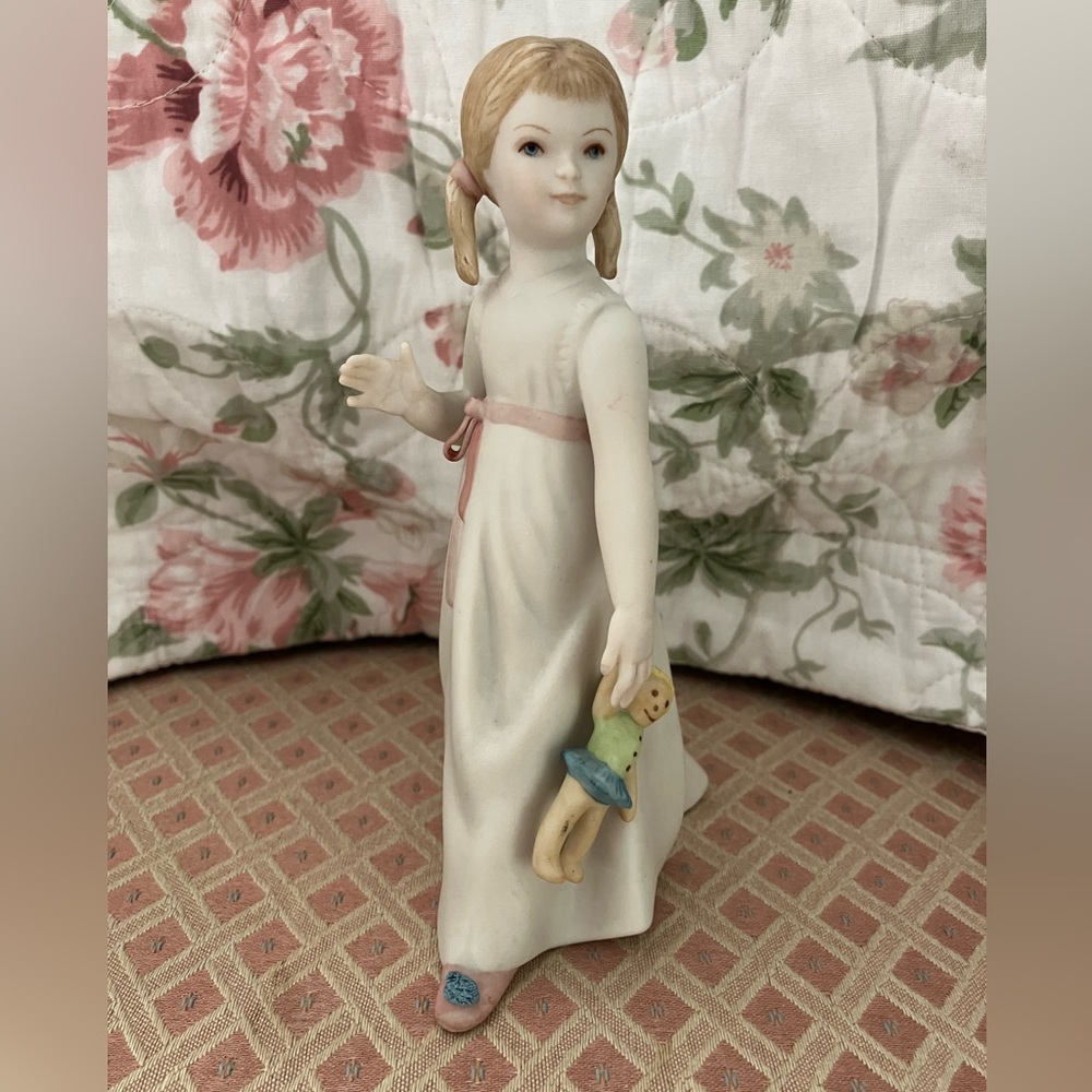 Vintage Cybis "Wendy with Doll" Porcelain Figurine